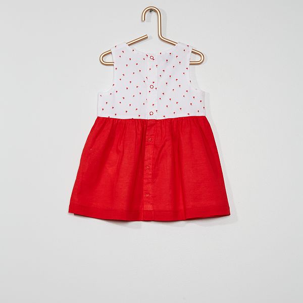 Robe Imprimee Eco Concu Bebe Fille Rouge Kiabi 4 00