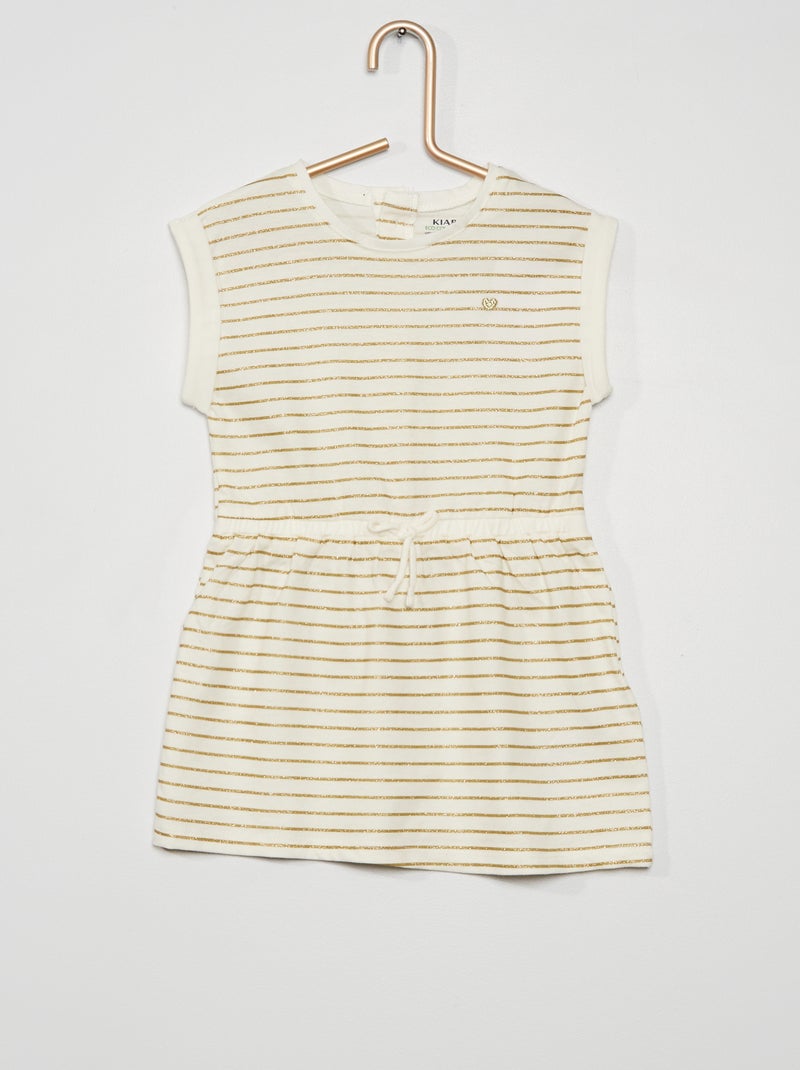 Robe imprimée en jersey Blanc - Kiabi
