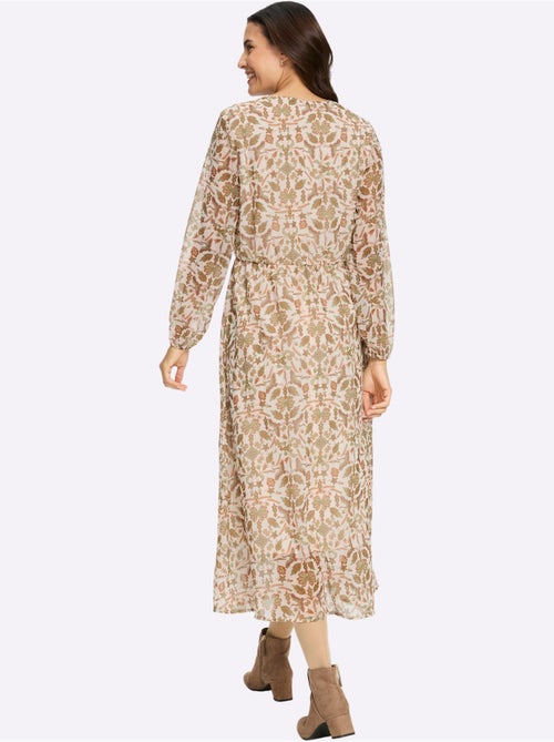 Robe Imprimée En Polyester Recyclé - Taille Courte - Witt - Kiabi