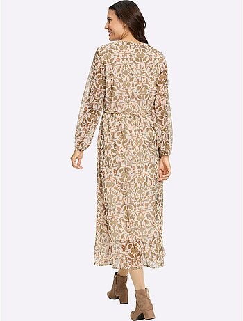 Robe imprimée en polyester recyclé - taille standard - witt