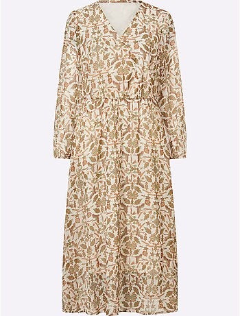 Robe imprimée en polyester recyclé - taille standard - witt