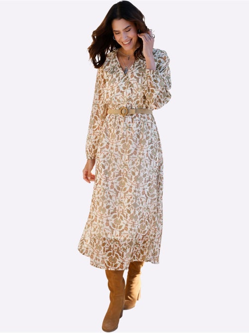 Robe Imprimée En Polyester Recyclé - Taille Standard - Witt - Kiabi