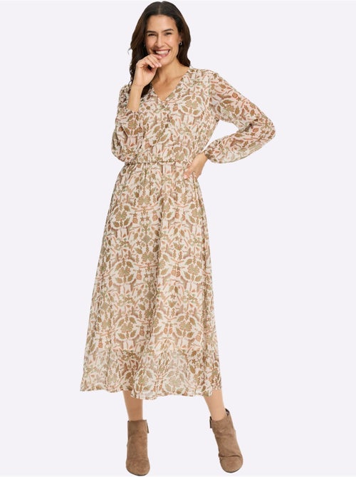 Robe Imprimée En Polyester Recyclé - Taille Standard - Witt - Kiabi