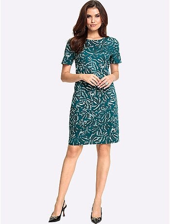 Robe imprimée 97% coton - taille standard - witt