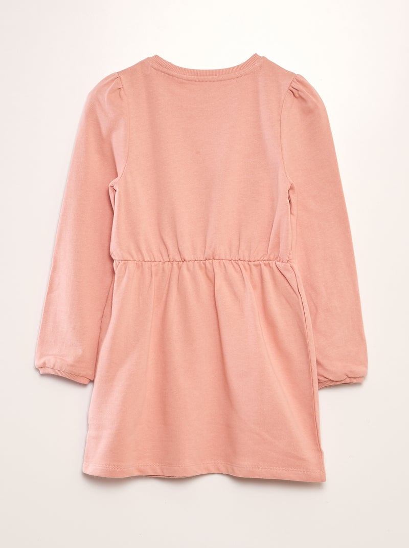 Robe imprimée french terry Rose clair - Kiabi