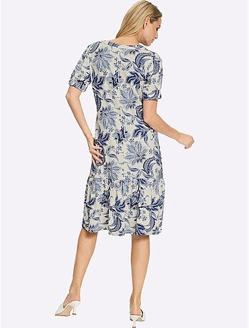 Robe Imprimée Imprimé Floral - Taille Standard - Helline