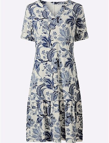 Robe Imprimée Imprimé Floral - Taille Standard - Helline