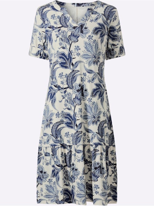 Robe Imprimée Imprimé Floral - Taille Standard - Helline - Kiabi