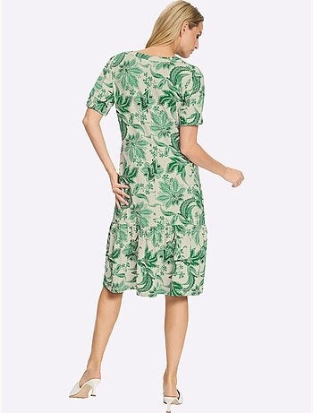 Robe Imprimée Imprimé Floral - Taille Standard - Helline