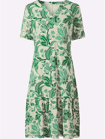 Robe Imprimée Imprimé Floral - Taille Standard - Helline