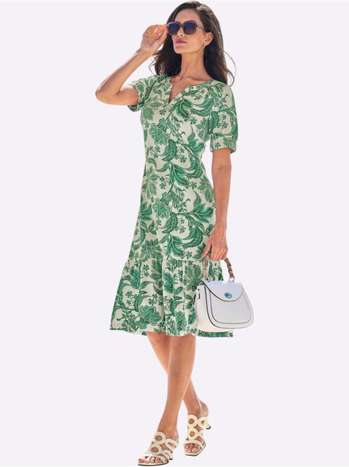 Robe Imprimée Imprimé Floral - Taille Standard - Helline - Kiabi