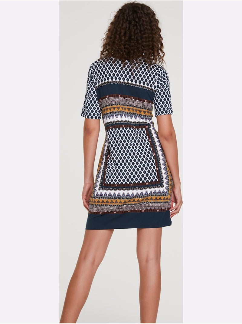 Robe Imprimée Imprimé Tendance - Taille Standard - Helline Multicolore - Kiabi