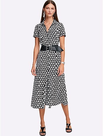 Robe Imprimée Imprimé Tendance - Taille Standard - helline