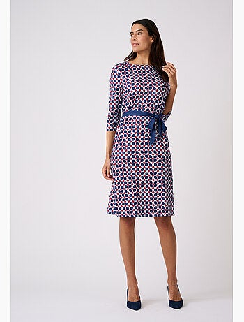 Robe imprimée maille chaude - Damart