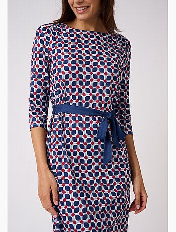 Robe imprimée maille chaude - Damart