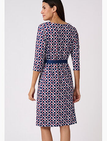 Robe imprimée maille chaude - Damart