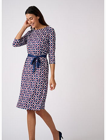Robe imprimée maille chaude - Damart