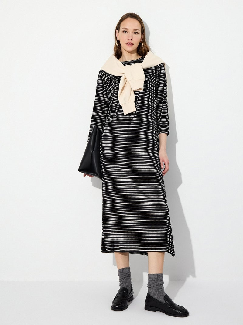 Robe imprimée MO Fashion Gris - Kiabi