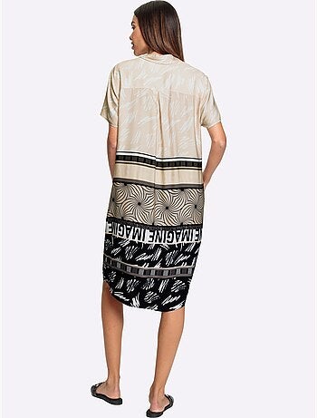 Robe Imprimée Motif Ethnique Tendance - Taille Standard - helline