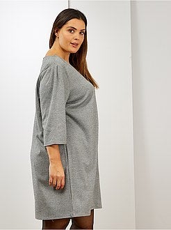 Robe imprimée pied de poule - Kiabi