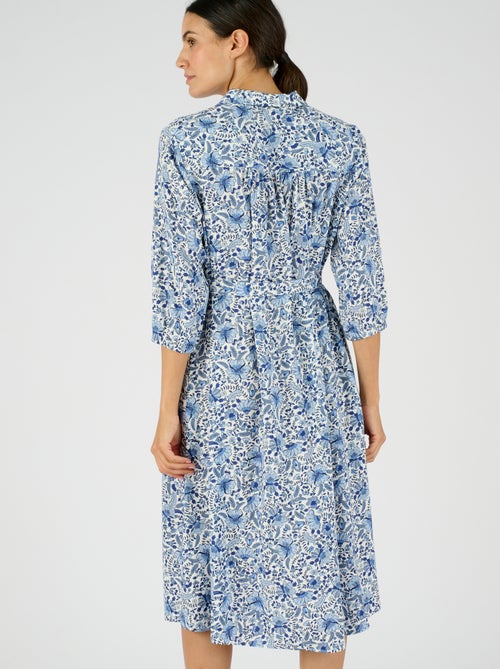 Robe imprimée pure viscose - Damart - Kiabi