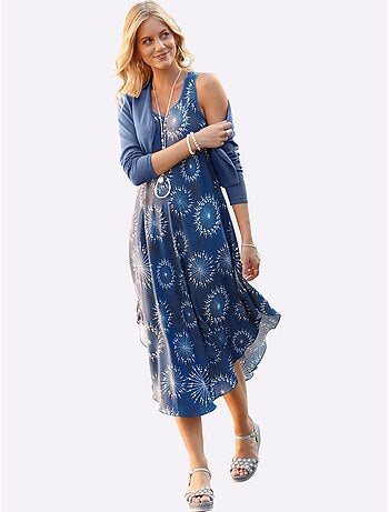 Robe imprimée pure viscose - taille courte - witt