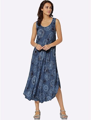 Robe imprimée pure viscose - taille courte - witt