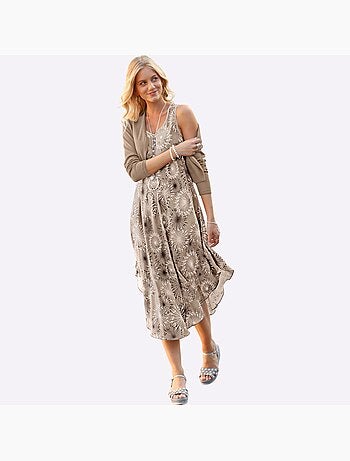 Robe imprimée pure viscose - taille standard - witt