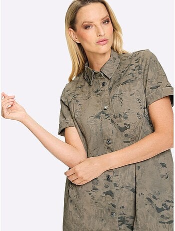 Robe Imprimée Qualité Coton Doux Sur La Peau - Taille Standard - helline