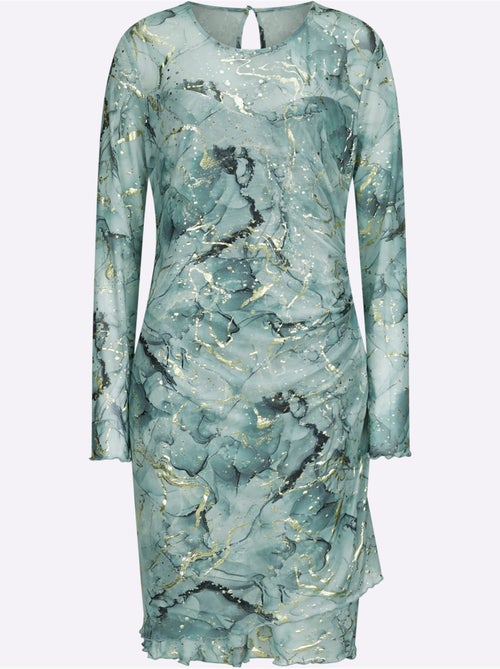 Robe Imprimée Qualité Maille Imprimée - Taille Standard - Helline - Kiabi