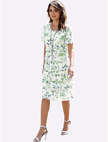 Robe imprimée qualité tissée - taille courte - witt