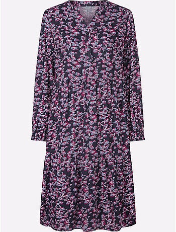 Robe imprimée qualité tissée - taille courte - witt