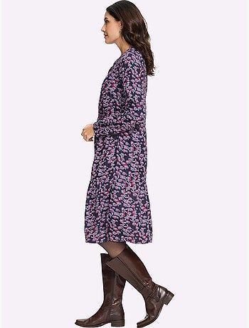 Robe imprimée qualité tissée - taille courte - witt