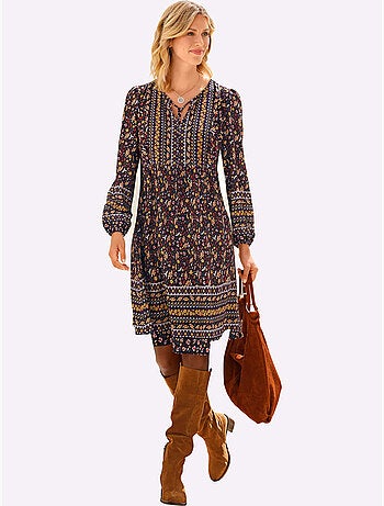 Robe Imprimée Qualité Tissée - Taille Courte - Witt