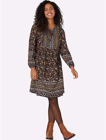 Robe Imprimée Qualité Tissée - Taille Courte - Witt