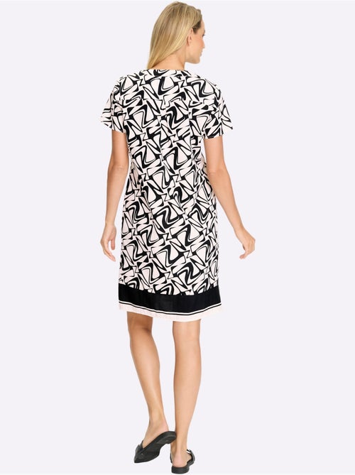 Robe Imprimée Qualité Tissée - Taille Standard - Helline - Kiabi Robe Imprimée Qualité Tissée - Taille Standard - Helline - Kiabi