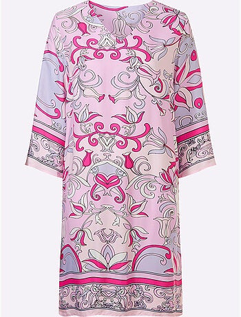 Robe imprimée qualité tissée - taille standard - helline