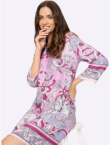 Robe imprimée qualité tissée - taille standard - helline