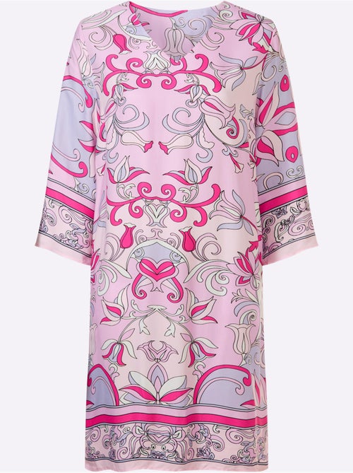 Robe Imprimée Qualité Tissée - Taille Standard - Helline - Kiabi Robe Imprimée Qualité Tissée - Taille Standard - Helline - Kiabi
