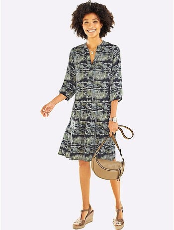 Robe Imprimée Qualité Tissée - Taille Standard - Helline