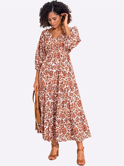 Robe Imprimée Qualité Tissée - Taille Standard - Witt - Kiabi