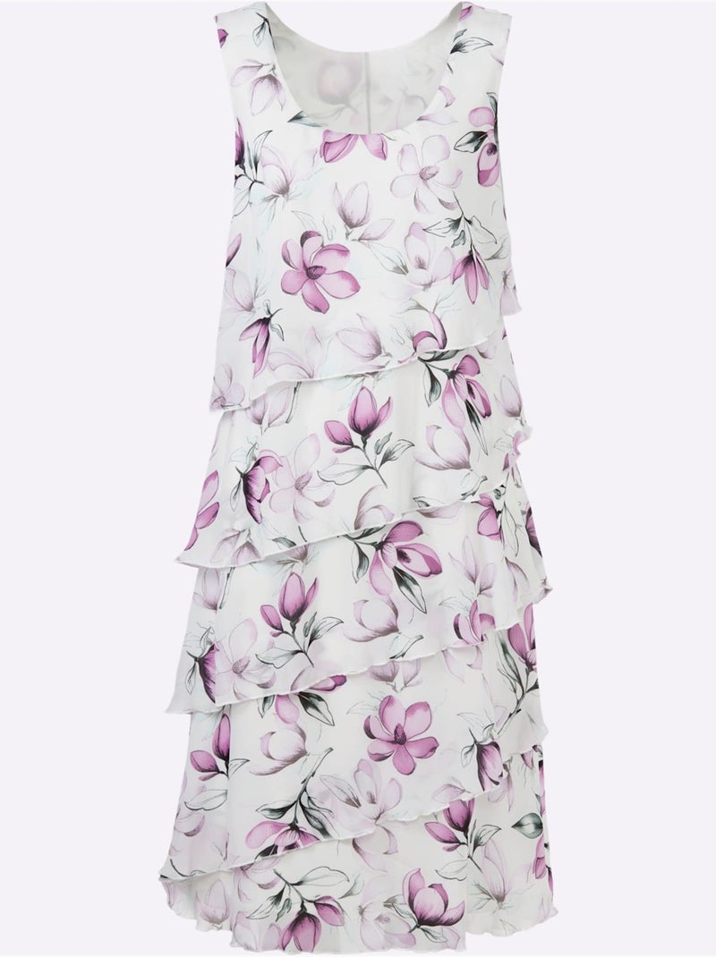 Robe Imprimée Qualité Tissée - Taille Standard - Witt Rose - Kiabi