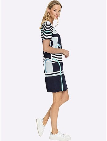 Robe Imprimée Qualité Viscose Douce - Taille Standard - Helline