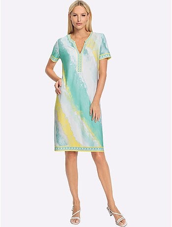 Robe Imprimée Robe En Jersey - Taille Standard - Helline