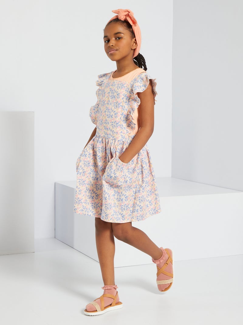 Robe imprimée rose - Kiabi