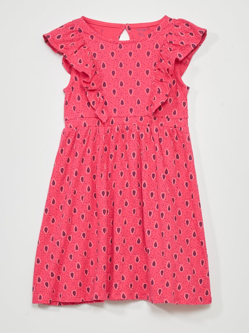 Robe imprimée Rose - Kiabi
