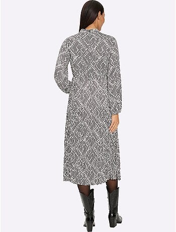 Robe imprimée superbe motif graphique - taille standard - helline