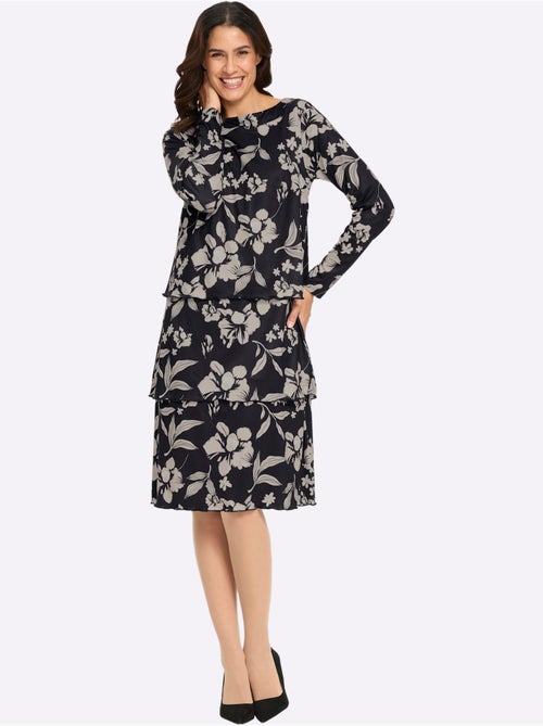 Robe Imprimée Tombé Fluide - Taille Courte - Witt - Kiabi