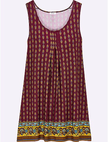 Robe Imprimée Viscose - Taille Standard - Sheego