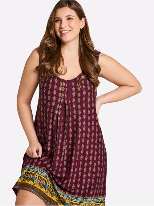 Robe Imprimée Viscose - Taille Standard - Sheego - Kiabi